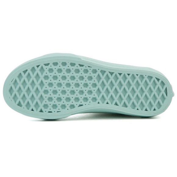 NWT Vans KS8-Hi Zip (Mono) sparkly TEAL / TURQUOISE / MINT VANS GIRL OR BOY - Picture 7 of 12